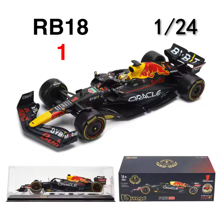 Modelo De Coche De Precisión Bburago 1:24 F1 Red Bull RB19 Gran Premio De Austin SF23 W14 Detallado a Escala Colección Regalo - 1