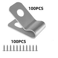 200Pcs Clip De Valla Para Ganado De Metal En Forma R De Cable De Gestión De Alambre Fijación De Valla Herramienta De Jardín - details 5