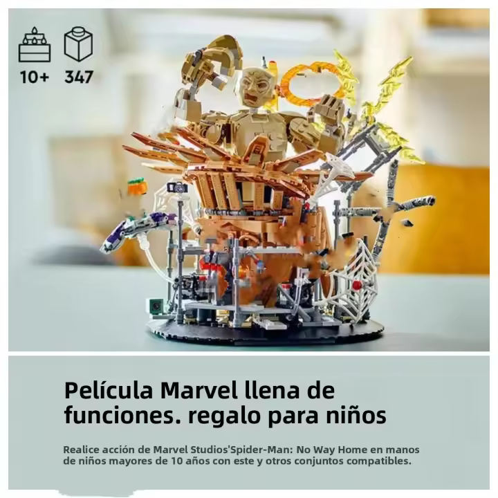 Bloques De Construcción 76280 Batalla Final Spider Vs Sandman Juego De Juguetes Para Niños Con 347 Piezas Regalo De Cumpleaños O Navidad - 1