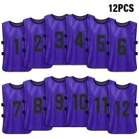 Chalecos De Deporte Para Niños 6/12PCS Camisetas De Fútbol Rápidas Secado Uniforme De Equipo De Baloncesto Entrenamiento Con Números - details 12