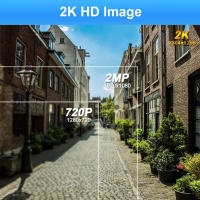 Cámara De Seguridad Exterior Inalámbrica 2K 3MP Con Luz De Luces Y Silbato Audio Bidireccional Impermeable Cámara IP Bullet WiFi Poderada Por Batería - details 3