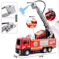 Camión De Incendio Eléctrico Para Niños Con Sonido Y Luz Juguete Divertido Para Niños Escala 1:32 Material Plástico - details 1