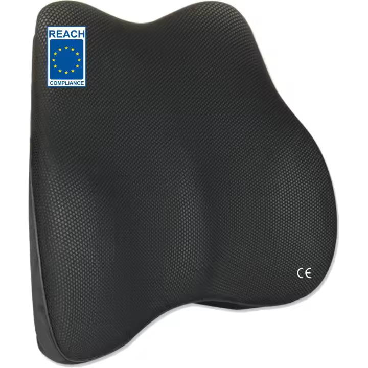 Cojín Respaldo Lumbar AIMO ortopédico ergonómico viscoelastico Envolvente para Siento Coche, Silla, Oficina, Viaje, Silla Gaming es Bueno para y prevenir Dolores lumbares y ciática - 1
