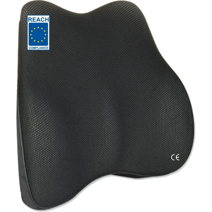Cojín Respaldo Lumbar AIMO ortopédico ergonómico viscoelastico Envolvente para Siento Coche, Silla, Oficina, Viaje, Silla Gaming es Bueno para y prevenir Dolores lumbares y ciática - 1