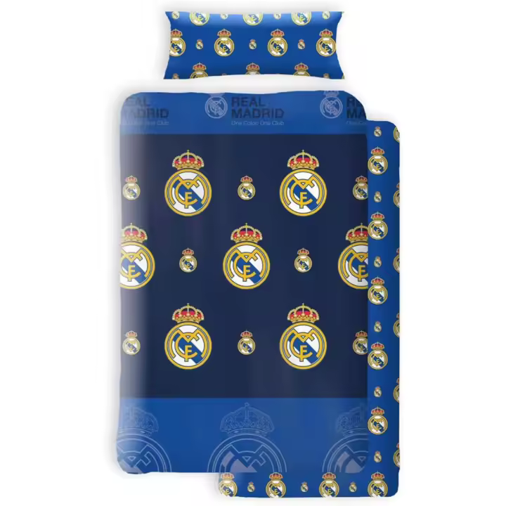 Juego de Sábanas 3 Piezas Coralina Real Madrid Azul Marino Para Cama de 150 79674 - 1