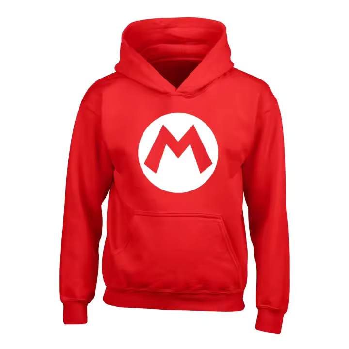 Sudadera con Capucha Unisex Super Mario Badge Rojo - 1