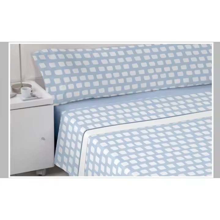 Juego Sábanas Coralina Zai Celeste  - Suavidad y Confort - Calidad Premium 🛏️ - 1