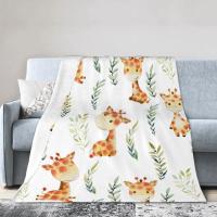 Manta Suave Y Cálida De Terciopelo En Rosa Con Diseño De Animales Adorables Como Koala Cerdo Panda Pug Para Sofá Cama Oficina Uso En Todas Las Estaciones - details 14