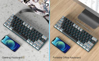 Teclado Mecánico De Juego MageGee MK-Star61 60% Con Retroiluminación Azul Marino 61 Teclas Compacto Portátil Para Gamer - details 4