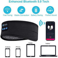 Mascarilla De Sueño Con Auriculares Bluetooth Comodidad Elástica Suave Música Wireless Earphones Estilo Ows Headband - details 5