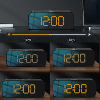 Reloj De Alarma Recargable Con Pantalla LED Y Espejo RGB Colorido Grabación De Sonido DIY Pantalla Digital Moderna - details 1