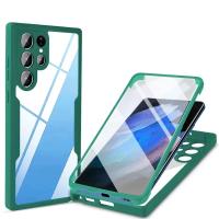 Funda De Teléfono HD Transparente Con Protección 360 Grados Para Samsung S24 Ultra S23 plus S22 S21 FE A55 A35 A25 A15 4G 5G Antisuciedad Resistentes Al Agua Y Arañazos Con Protección De Lente De Cámara - details 9