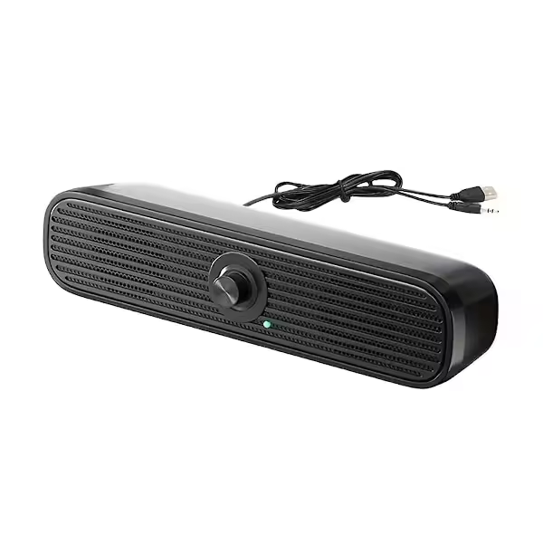 Altavoces para computadora, altavoces combinados, minialtavoces largos con alimentación USB, altavoces de escritorio con subwoofer - 1