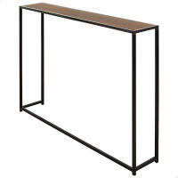 Max Home - Mesa radiador, 105x20x82 cm, Peso máximo 8 kg, estructura de acero negro, balda efecto madera, estilo industrial, modero, para recibidor, entrada, salón, comedor, pasillo, dormitorio, baño - details 0