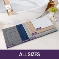 Alfombra de Baño Antideslizante,Alfombra Baño Microfibra,Alfombrilla de baño Lavable a Máquina,Súper Absorbente,Ultra Suave (40 x 60 cm,Beige) - details 0