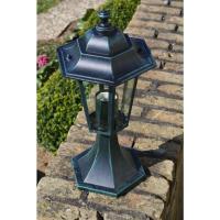 vidaXL Lámpara de jardín 2 uds aluminio verde oscuro/negro - details 2