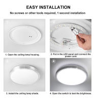 modulo De Techo LED 220V 12W 18W 24W 36W 48W 72W Luz Panel Reemplazo Fan De Techo Lámpara De Pared modulo Redondo - details 5