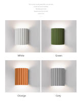 Lámpara De Pared LED Moderna Minimalista En Resina Macaroon Para Entrada Aisles Habitaciones Dormitorios Estudio Iluminación Luminaire Cerámica AC 90-260V 2 Años De Garantía - details 1