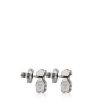 Pendientes de Oso de Plata de Ley 925, incrustaciones de Piedras preciosas Naturales, Diseño personalizado de - details 7
