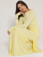 Vestido Maxi De Plisado Con Lentejuelas Sisterlinda Elegante Y Elegante Para Mujer Con Mangas Largas Cuello Redondo Ajustado Largo Para Noche Y Moda Casual - details 24