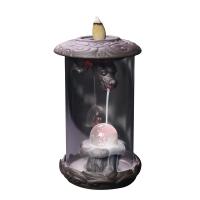 Encendedor De Incienso De Bajo Flujo Con Diseño De Dragón Chino Y LED Para Decoración Del Hogar Feng Shui Artesanal De Acrílico Resistente Al Viento - details 4
