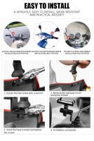Soporte Multifuncional Para Teléfono Móvil De Motocicleta Moto Mirror Expander Bracket Adaptador Universal De Aluminio Para Manillar - details 9