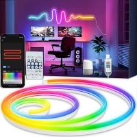 Tira De LED Neón RGBIC 5V USB IP65 Con Bluetooth Y Control Remoto Para Decoración DIY Iluminación SMD 48 LEDs/watt 50000horas De Vida Útil - details 0
