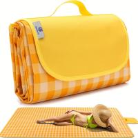 Manta De Picnic Extra Grande 79"x79" Impermeable Y Resistente Al Sandía Para Camping Hiking Y Actividades Al Aire Libre - details 0