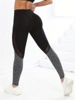 Leggings De Yoga Para Mujer Con Bolsillos Y Control De Abdomen High Waist Leggings De Ejercicio Completo De Polyester - details 4