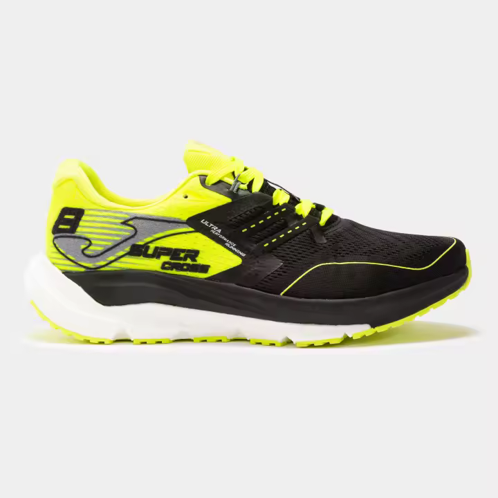 Zapatilla Running Hombre Joma Supercross 2301 Negro Amarillo Flexible - 1