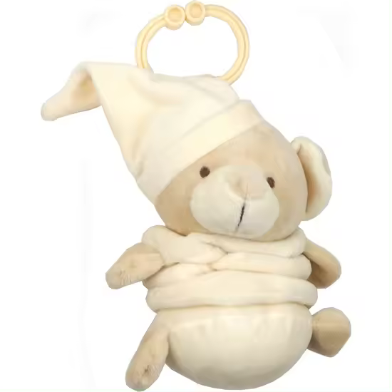 DUFFI BABY - PELUCHE VIBRADOR (1 PIEZA) - Peluche Tacto Suave para Bebés  - Peluche Seguro para Bebés  - Peluche Acompañante Nocturno Para Bebés - Peluche Especialmente Diseñado Para Uso Bebés - Peluche Ultracómodo Para Bebés - Peluche Infantil. - 1