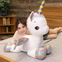 Muñeco De Peluche Suave Y Lindo De Unicornio Con Arcoíris Para Niñas Juguetes De Algodón PP Decoración De Hogar Regalo Con Almohada Rosa Para Niños - details 7