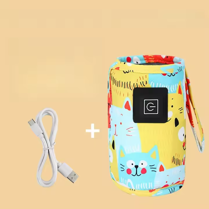 Bolsa Aislada Portátil Para Calentamiento De Botellas De Alimentación Bebé USB Calentador De Agua Y Leche Para Viajes Y Carritos De Bebé Para Recién Nacidos - 1