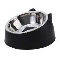 Cuenco De Alimentos Para Gatos Y Perros Creativo Y Encantador Inclinado En Acero Inoxidable Alimentador De Agua Para Mascotas Para Gatos Y Perros - details 11