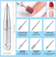Máquina De Uñas Recargable Profesional 45000RPM Bajo Ruido Con Gradiente De Enchufe Eléctrico Para Pintura Y Pulido De Uñas - details 5