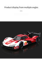 Modelo De Coche Preciso Bruago 1:43 Porsche 963 De Aleación De Fundición a Presión Para Coleccionadores Decoración Regalo Para Hombres Material Metálico Sin Batería - details 5