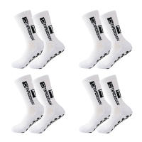 Calcetines De Fútbol Para Hombres Anti-derrapantes Con Fondo De Silicona Deportivos Transpirables Para Rugby Tenis Voleibol Y Yoga Pack De 4 Pares - details 0