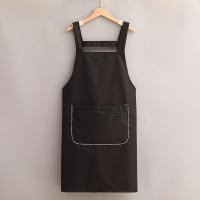 Delantal De Cocina Resistente Al Agua Y Aceite De Color Sólido Moda Para Hombres Y Mujeres Delantal De Trabajo Sin Mangas Para El Hogar - details 6