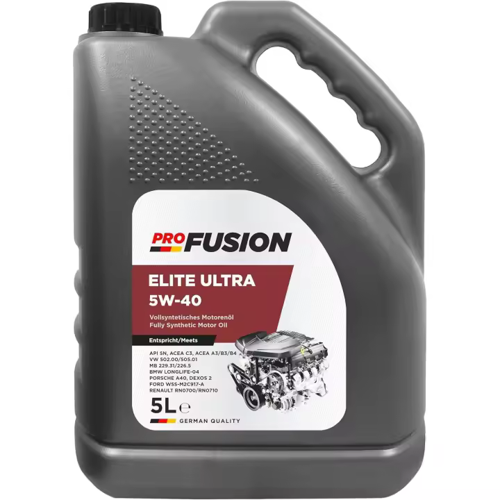 ProFusion Aceite para Motores Gasolina y Diésel - Lubricante Sintético para Coche 5w40 Elite Ultra C3 5L - 1