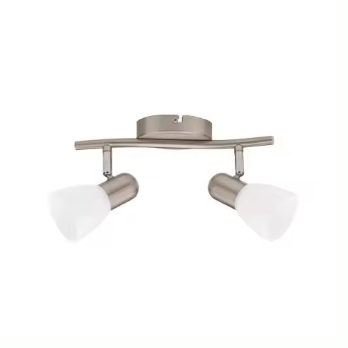 Gsc Evolution Foco de Techo Doble Lineal Guimara E14 Níquel | Iluminación Versátil - 1