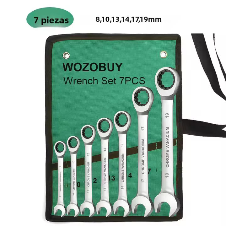 Juego De Llaves De Encaje Key Ratchet Set Metrิกo Con Anillo De 72 Dientes Y Soporte De Torque Herramientas De Reparación De Coches - 1