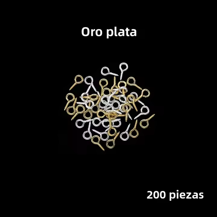 100-200pcs Pines De Ojo Pequeños Y Tiny Hechos De Aleación De Zinc Con Tornillo Para Joyería Suministros De Hebilla Y Gancho Para Encuentros De Mayorista - 1