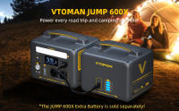 VTOMAN JUMP 600X Estación de Energia Portátil kit supervivencia 72 horas, generador de luz inverter electrico solar portatil,299Wh, Salida de 600W, Capacidad Expandible de 939Wh, 9 Puertos, PD 60W USB-C，supervivencia grupo electrogeno - details 5