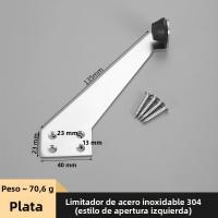 Parador De Puerta De Acero Inoxidable 304 Anticolisión Con Limiter De 90 Grados Material De Goma Durable Para Abertura Esquerda E Direita - details 19