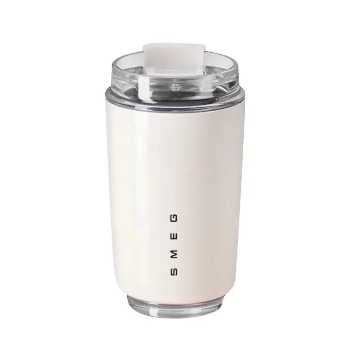 351ML, Taza de café de viaje de gran capacidad con tapa para bebidas frías y Calientes - 1