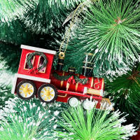 6 SURTIDOS DE COLGANTE TRENES NAVIDEÑOS, 6 SURTIDOS 10X4,5X9 CM Decoración de Navidad de locomotora roja, verde y negra. Decoracion para Arbol de Navidad, Tren para Colgar en  Navidad - details 4