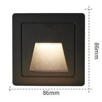 3W empotrada LED lámpara de pared PIR Sensor de Movimiento Escalera case Luz Ac85-265V Paso lámpara pasillo iluminación al Aire Libre iluminación de la pared interior - details 0
