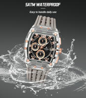 Reloj De Pulsera Deportivo Para Hombre NAVIFORCE Con Cronógrafo Multifunción Resistente Al Agua 5ATM Correa De Silicona Moda Casual - details 14