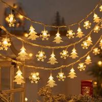 Cadenas De Luces LED 20 Piezas Para Decoración Exterior Arbol De Navidad Casa Ventanas Iluminación De Fiestas Estrella - details 3