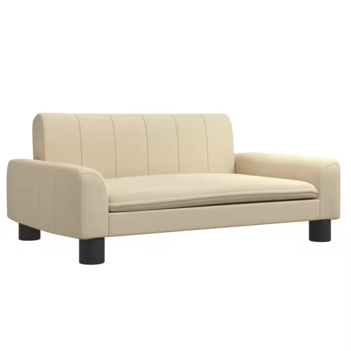 Cama para Perros de lona crema 70x45x30cm - 1